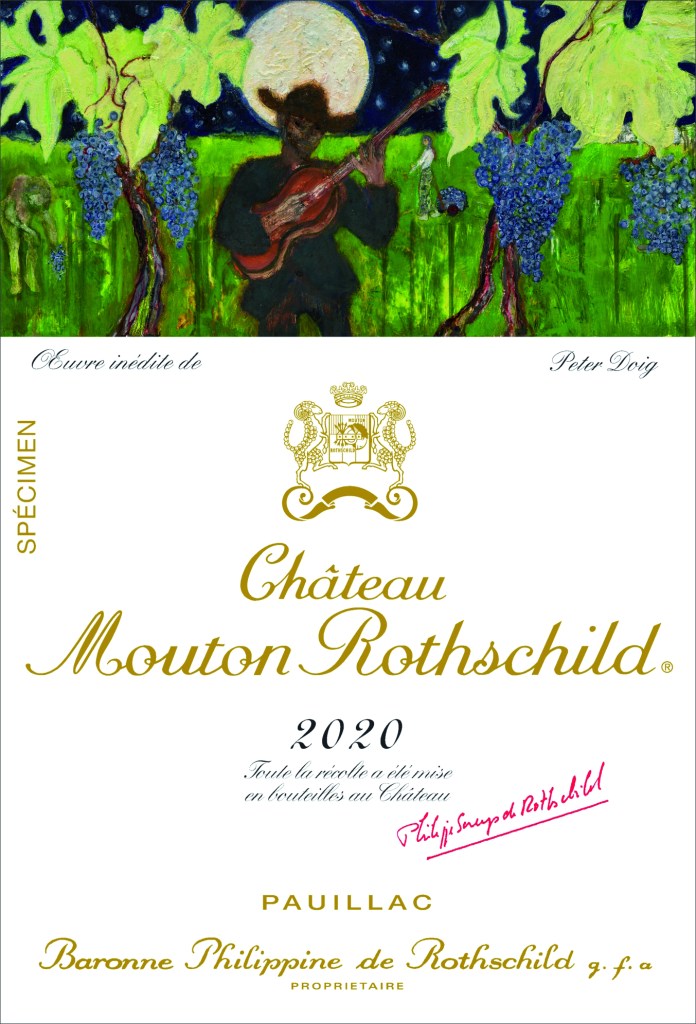 Château Mouton Rothschild unveils 2020 label by Peter Doig - Vino